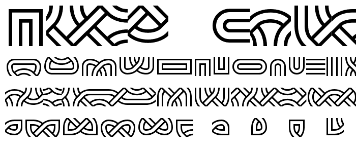Knot Maker BRK font